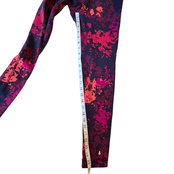 Boden Crossover Waist Leggings sz 8 Patterned Cropped Activewear - Picture 6 of 9